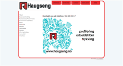 Desktop Screenshot of haugseng.no