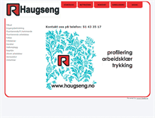 Tablet Screenshot of haugseng.no